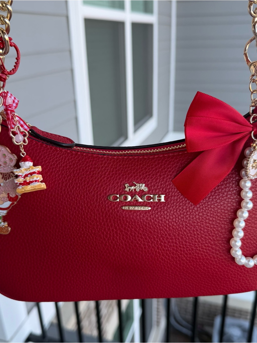 Coach Teri shoulder bag in red - Picture 2 of 8